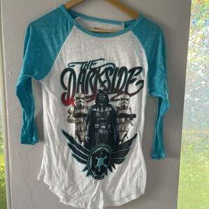 Star Wars "The Dark Side" Darth Vader Stormtrooper Raglan T-Shirt Women's Size M